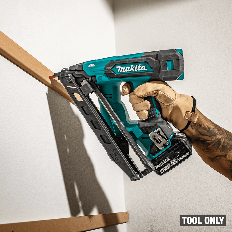 Makita (XNB08Z) 18V LXT® Lithium - Ion Brushless 2 - 1/2” Angled Finish Nailer, 15 Ga., (Tool Only) - Pacific Power Tools
