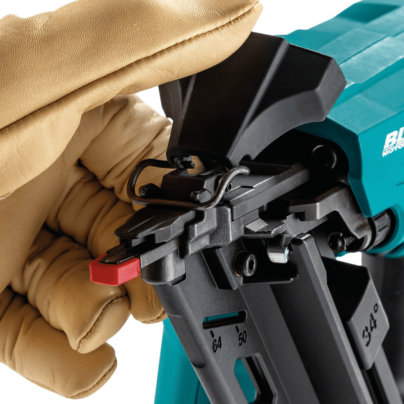 Makita (XNB08Z) 18V LXT® Lithium - Ion Brushless 2 - 1/2” Angled Finish Nailer, 15 Ga., (Tool Only) - Pacific Power Tools