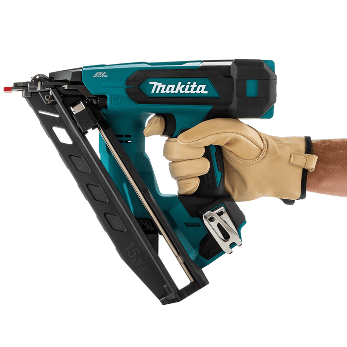 Makita (XNB08Z) 18V LXT® Lithium - Ion Brushless 2 - 1/2” Angled Finish Nailer, 15 Ga., (Tool Only) - Pacific Power Tools