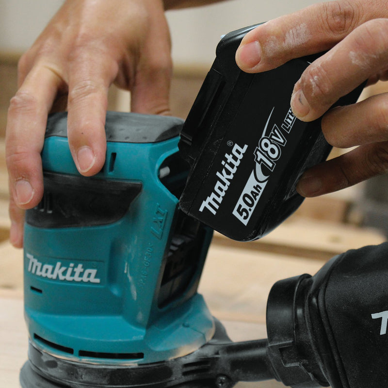 Makita (XOB01T) LXT® 5" Random Orbit Sander Kit (5.0Ah) - Pacific Power Tools