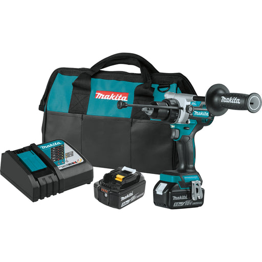 Makita (XPH14T - R) 18V LXT® Brushless 1/2" Hammer Driver - Drill Kit (5.0Ah) (Factory Reconditioned) - Pacific Power Tools