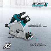 Makita (XPS01PTJ) 36V (X2) LXT® Brushless 6 - 1/2" Plunge Circular Saw Kit (5.0Ah) - Pacific Power Tools