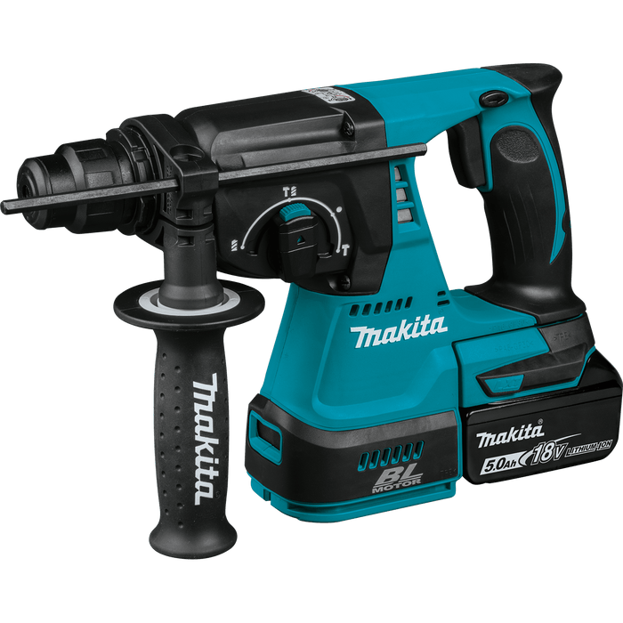 Makita (XRH01T - R) 18V LXT® Lithium - Ion Brushless Cordless 1" SDS - PLUS Rotary Hammer Kit, var. spd., rev., case (5.0Ah) (Factory Reconditioned) - Pacific Power Tools