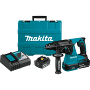 Makita (XRH01T - R) 18V LXT® Lithium - Ion Brushless Cordless 1" SDS - PLUS Rotary Hammer Kit, var. spd., rev., case (5.0Ah) (Factory Reconditioned) - Pacific Power Tools