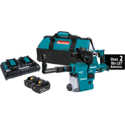 Makita (XRH10PTW) 36V (18V X2) LXT® Brushless 1 - 1/8" SDS - PLUS AVT® Rotary Hammer Kit, w/HEPA Dust Extractor, AFT®, AWS® Capable (5.0Ah) - Pacific Power Tools