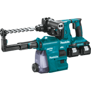 Makita (XRH10PTW) 36V (18V X2) LXT® Brushless 1 - 1/8" SDS - PLUS AVT® Rotary Hammer Kit, w/HEPA Dust Extractor, AFT®, AWS® Capable (5.0Ah) - Pacific Power Tools