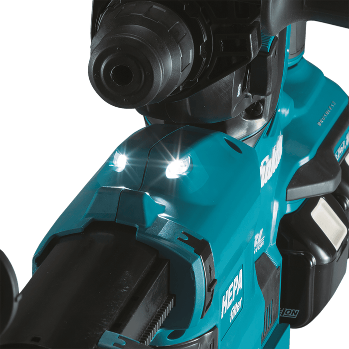 Makita (XRH10PTW) 36V (18V X2) LXT® Brushless 1 - 1/8" SDS - PLUS AVT® Rotary Hammer Kit, w/HEPA Dust Extractor, AFT®, AWS® Capable (5.0Ah) - Pacific Power Tools