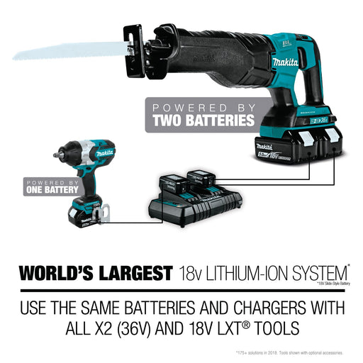 Makita (XRJ01Z) LXT® Compact Reciprocating Saw (Tool Only) (Factory Reconditioned) - Pacific Power Tools