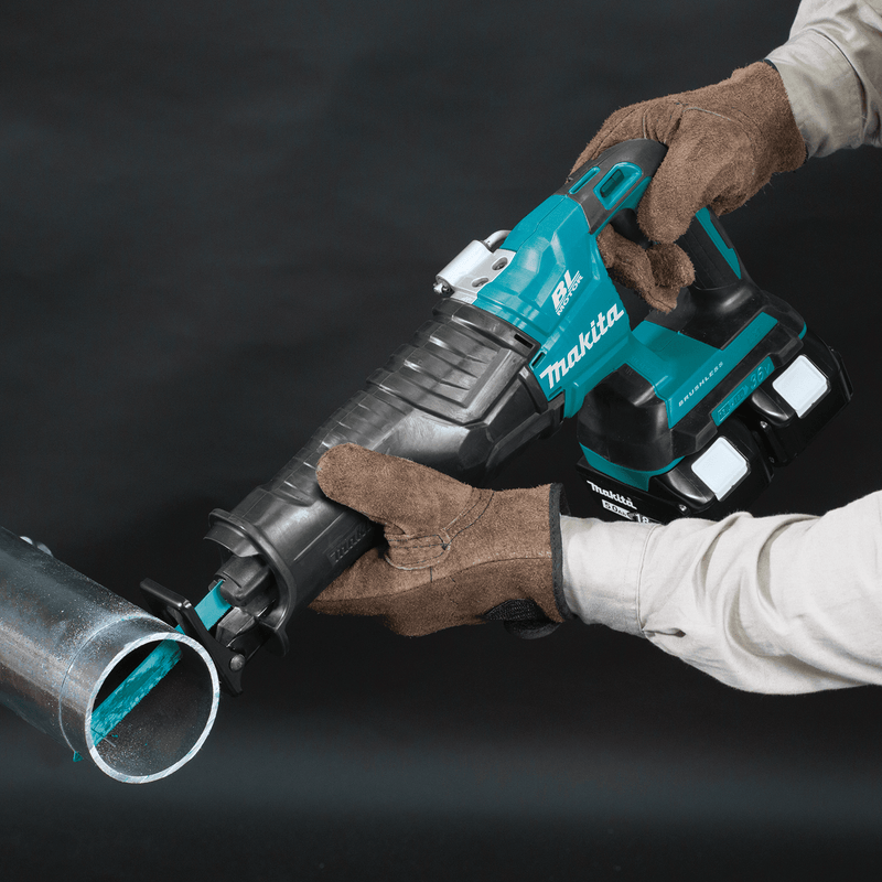 Makita (XRJ06PT - R) 36V (18V X2) LXT® Brushless Recipro Saw Kit, 2 - speed, var. spd., tool - less blade change, dual port charger, bag (5.0Ah) (Factory Reconditioned) - Pacific Power Tools