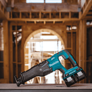 Makita (XRJ06PT - R) 36V (18V X2) LXT® Brushless Recipro Saw Kit, 2 - speed, var. spd., tool - less blade change, dual port charger, bag (5.0Ah) (Factory Reconditioned) - Pacific Power Tools