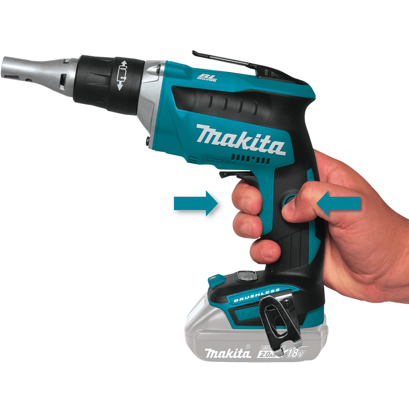 Makita (XSF04Z) 18V LXT® Brushless 2,500 RPM Drywall Screwdriver (Tool Only) - Pacific Power Tools