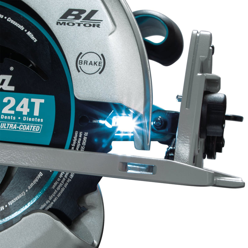 Makita (XSH06PT) 36V (18V X2) LXT® Brushless 7 - 1/4" Circular Saw Kit, blade right, dual port charger, bag (5.0Ah) - Pacific Power Tools
