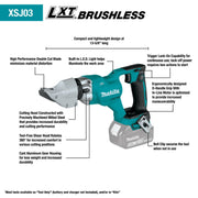 Makita (XSJ03Z) 18V LXT® Lithium - Ion Brushless 14 Gauge Straight Shear (Tool Only) - Pacific Power Tools