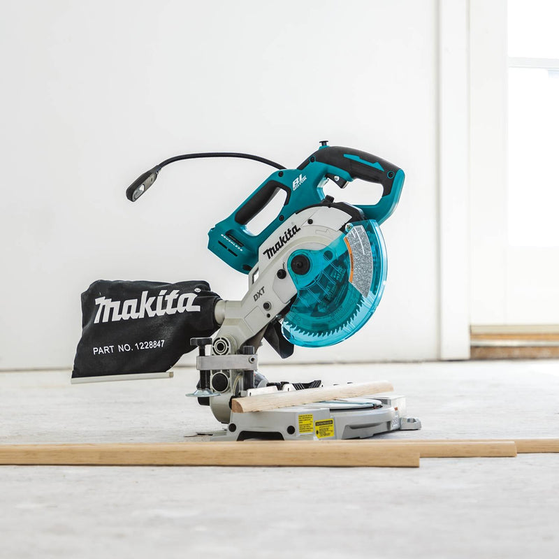 Makita (XSL05Z) 18V LXT® Lithium - Ion Brushless 6 - 1/2" Compact Dual - Bevel Compound Miter Saw, Laser (Tool Only) - Pacific Power Tools