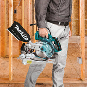Makita (XSL05Z) 18V LXT® Lithium - Ion Brushless 6 - 1/2" Compact Dual - Bevel Compound Miter Saw, Laser (Tool Only) - Pacific Power Tools