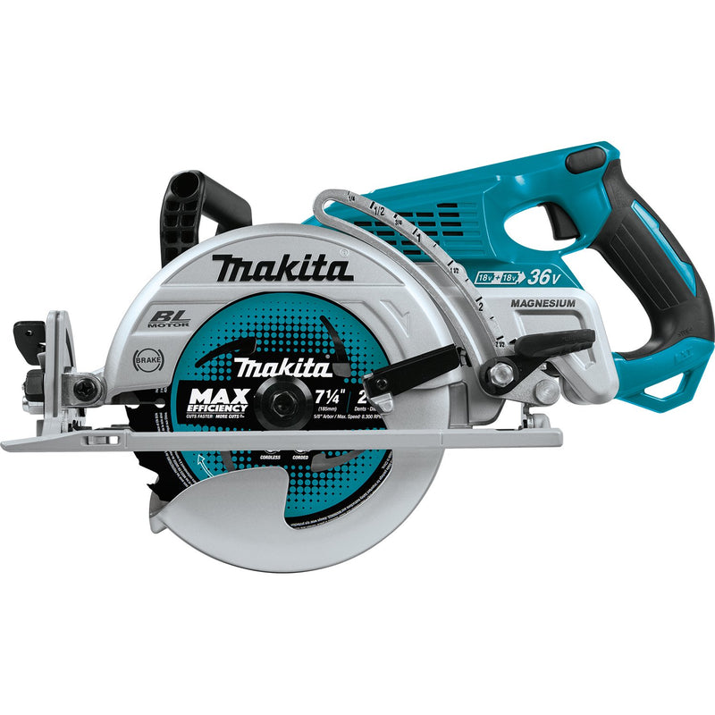 Makita (XSR01PT) 36V (18V X2) LXT® Brushless Rear Handle 7 - 1/4" Circular Saw Kit (5.0Ah) - Pacific Power Tools