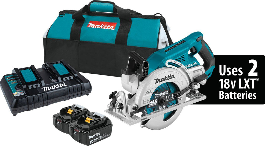36 Volt Skill Saw Makita Battery 36V (18V X2) LXT® Brushless Rear