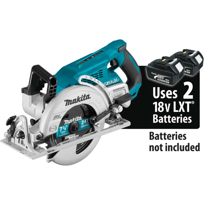 Makita (XSR01Z - R) 36V (18V X2) LXT® Brushless Rear Handle 7 - 1/4" Circular Saw Kit (Tool Only) (Factory Reconditioned) - Pacific Power Tools