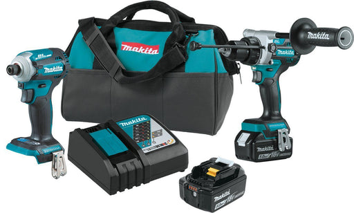 Makita (XT288T) 18V LXT® Brushless 2‑Pc. Combo Kit (5.0Ah) (Factory Reconditioned) - Pacific Power Tools