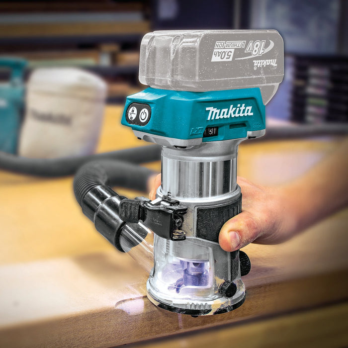 Makita (XTR01Z) LXT® Brushless Compact Router (Tool Only) - Pacific Power Tools