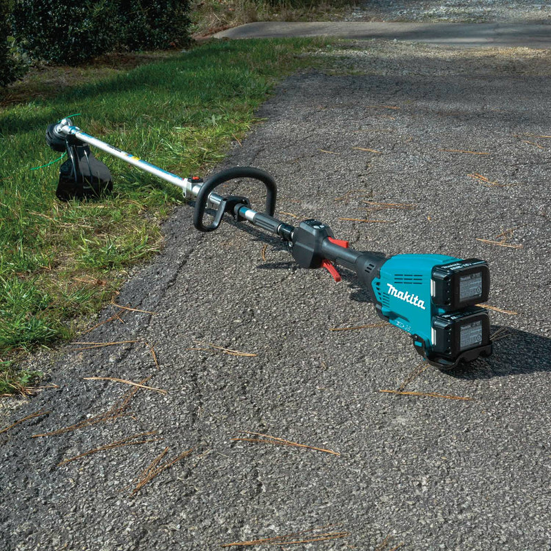 Makita (XUX01M5PT - R) 36V (18V X2) LXT® Brushless Couple Shaft Power Head Kit with String Trimmer Attachment, dual port charger (5.0Ah) (Factory Reconditioned) - Pacific Power Tools