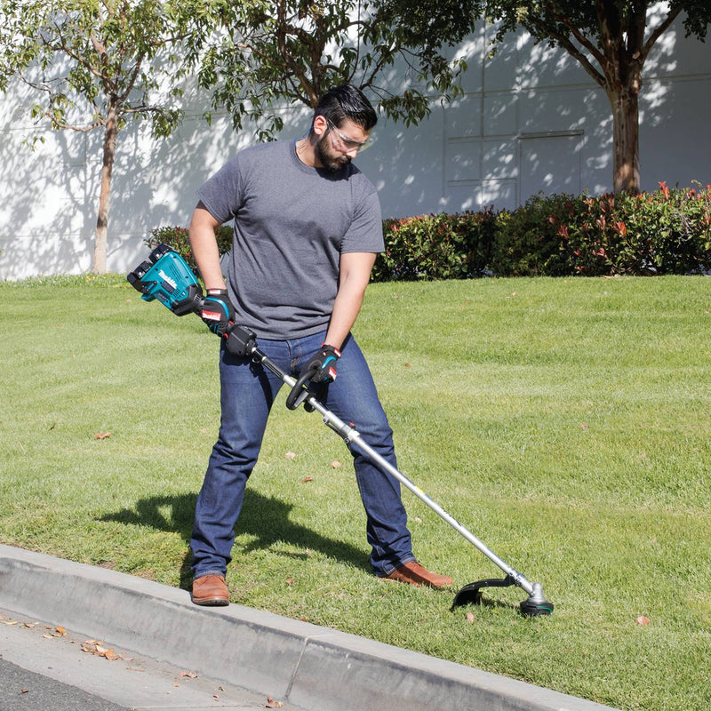 Makita (XUX01M5PT - R) 36V (18V X2) LXT® Brushless Couple Shaft Power Head Kit with String Trimmer Attachment, dual port charger (5.0Ah) (Factory Reconditioned) - Pacific Power Tools