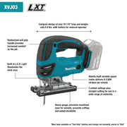 Makita (XVJ03Z - R) 18V LXT® Cordless Jig Saw (Tool Only) - Pacific Power Tools