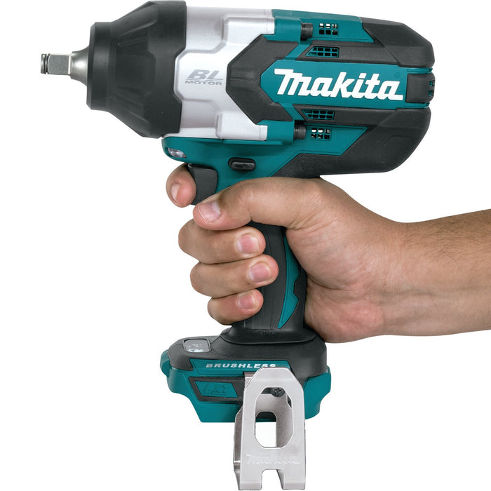 Makita (XWT08Z) 18V LXT® Brushless High - Torque 1/2" Sq. Drive Impact Wrench w/ Friction Ring Anvil (Tool Only) - Pacific Power Tools