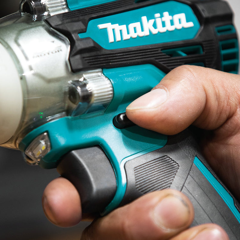 Makita (XWT16Z) LXT® Lithium‑Ion Brushless 4‑Speed 3/8" Sq. Drive Impact Wrench w/ Friction Ring Anvil, Tool Only - Pacific Power Tools