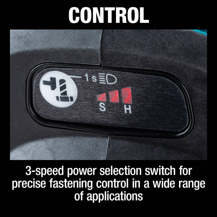 Makita (XWT19Z) 18V LXT® Brushless 3 - Speed 1/2" Sq. Drive Impact Wrench w/ Detent Anvil, (Tool Only) - Pacific Power Tools