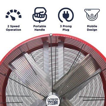 MaxxAir | 30-Inch Direct Drive Commercial Fan (Factory Reconditioned) - Pacific Power Tools