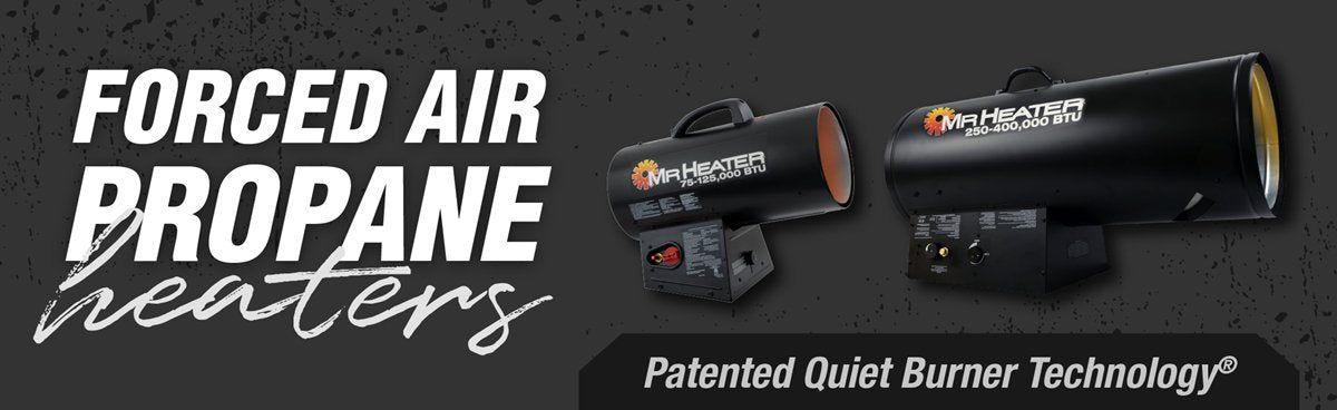 Mr. Heater | 125,000 BTU Forced Air Propane Space Heater with Quiet Burner Technology (Factory Reconditioned) - Pacific Power Tools