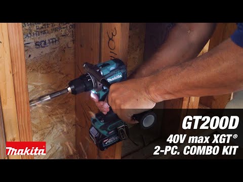 Makita (GT200D-R) 40V max XGT® Brushless 2 Pc. Combo Kit (2.5Ah) (Factory Reconditioned)