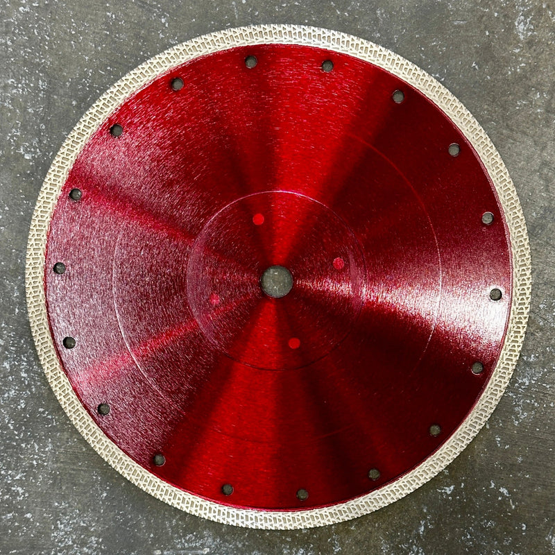 Pro Diamond 10" Diamond Mesh Tile Blade w/flange (RED) - Pacific Power Tools