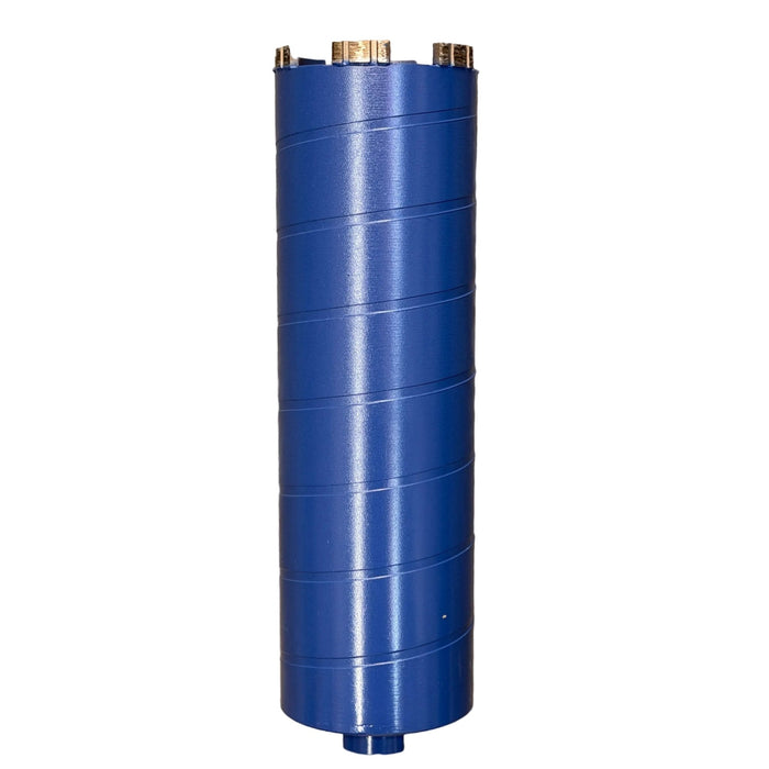 Pro Diamond 3" Dry Core Bits, 9" Tube Length, 7.5MM; Premium Blue Turbo, SOLID BARREL - Pacific Power Tools