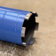 Pro Diamond 3" Dry Core Bits, 9" Tube Length, 7.5MM; Premium Blue Turbo, SOLID BARREL - Pacific Power Tools