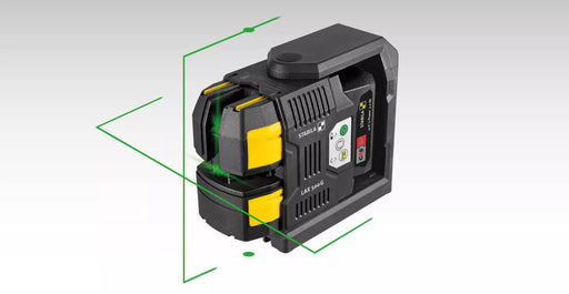 Stabila (03520) Cross - line laser LAX 500 G, 12 V system, 7 - piece set, with rechargeable battery and charger - Pacific Power Tools
