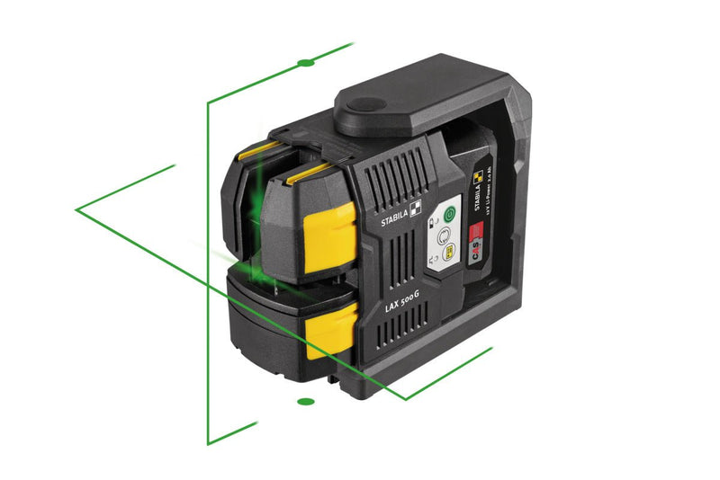 STABILA (03520) Cross - line laser LAX 500 G, 12V, 7 - Piece System - Pacific Power Tools