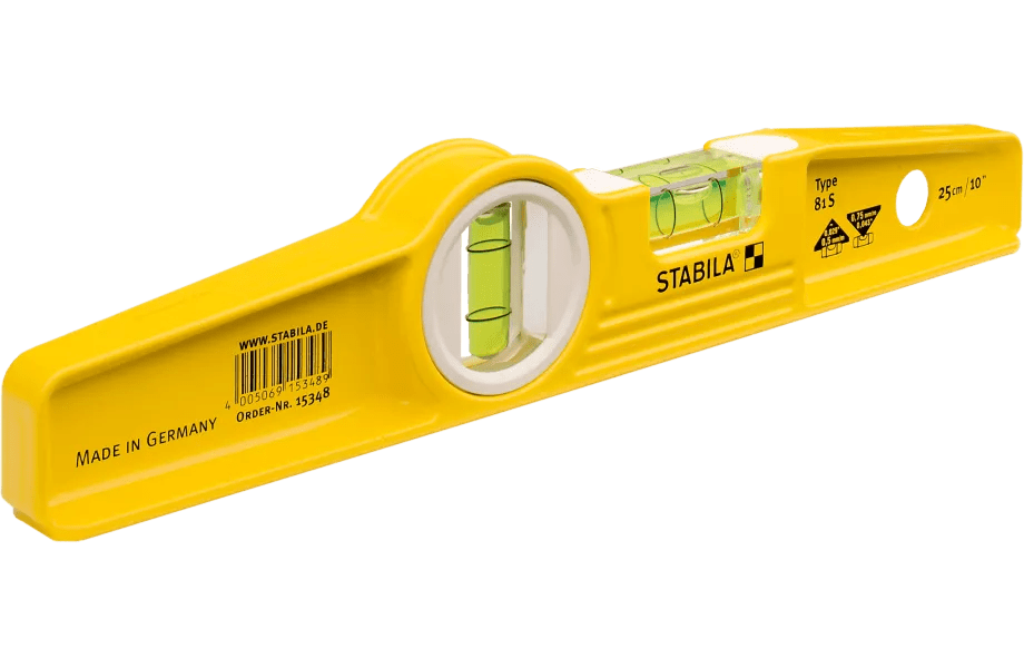STABILA (25010) 10" Type 81 S Die Cast Torpedo Level - Pacific Power Tools