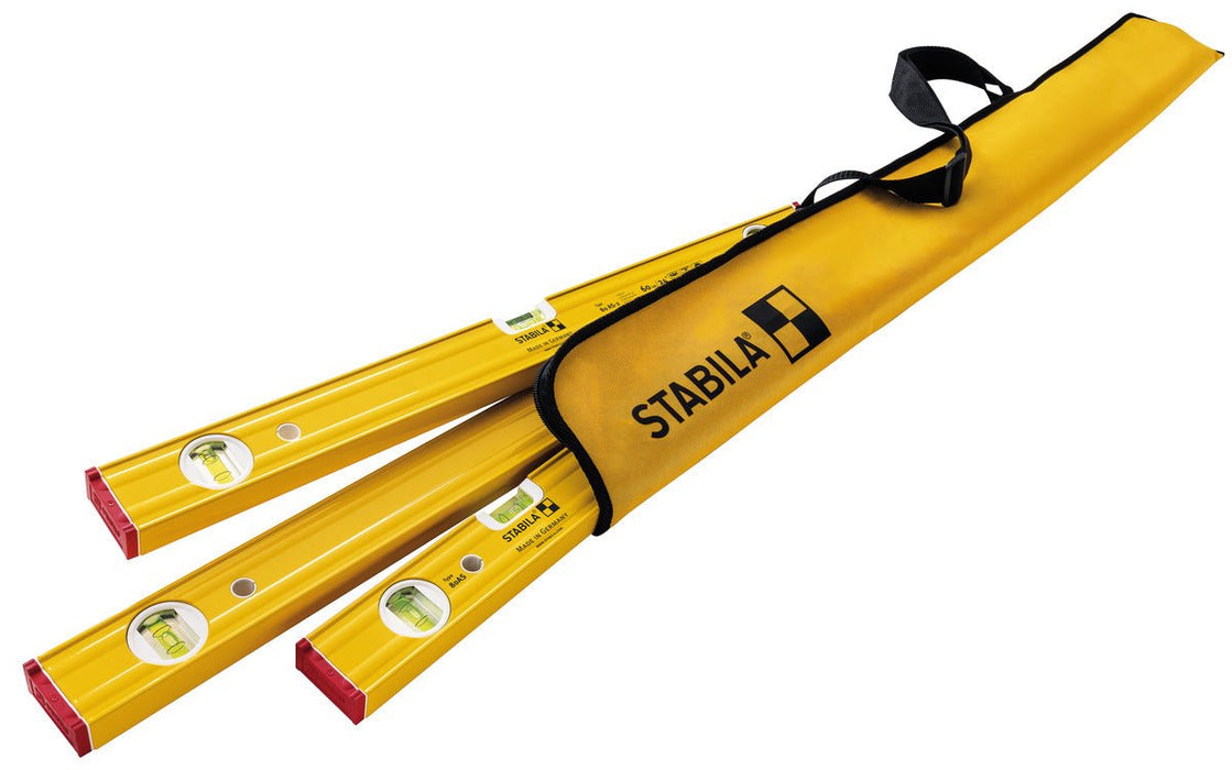 Stabila (29840) PRO SET 12", 24", & 48" TYPE 80 AS - 2 LEVEL SET & CASE - Pacific Power Tools