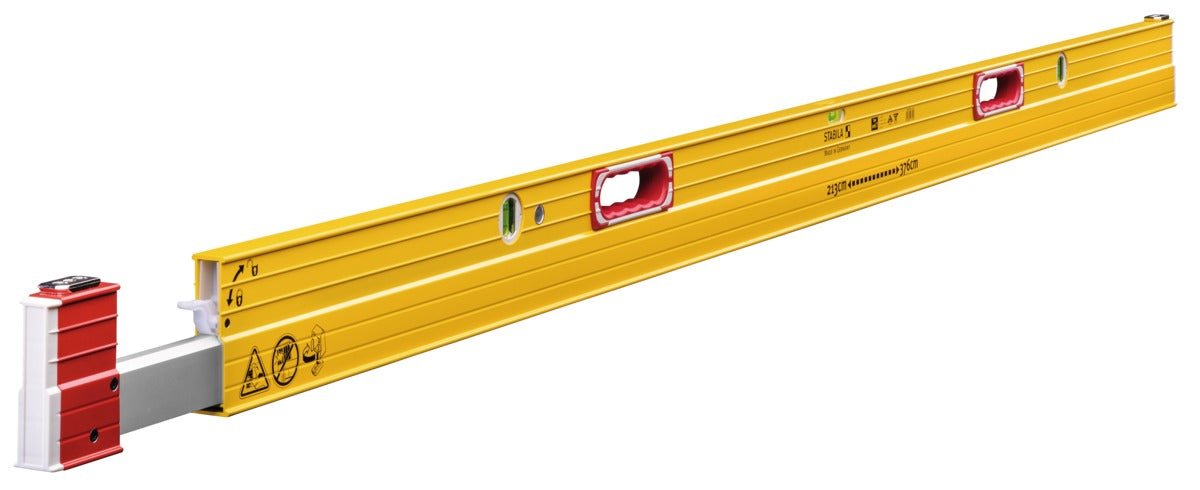STABILA (35712) Type 106T Extendable 7' - 12' Plate Level w/Removable Standoffs - Pacific Power Tools