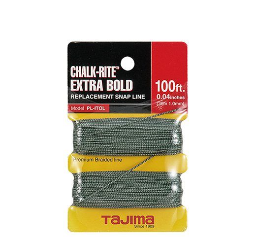 Tajima | Chalk-Rite® Extra Bold braided line, 1.0 mm x 30m / 100 ft. - Pacific Power Tools