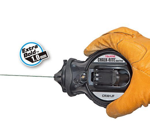 Tajima | Chalk-Rite® Jam Free, 1 mm chalk snap-line - Pacific Power Tools