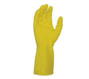 Task Glove (CH2118 - 12) CHEM101® - 18 mil Yellow Latex, 12" length, Flock Lined, Diamond shaped grip (12 pack) - Pacific Power Tools