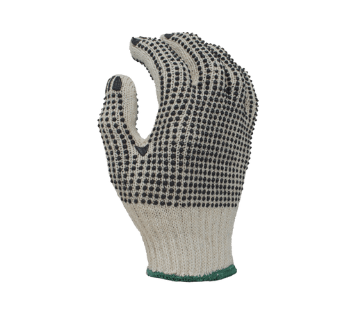 Task Glove (TSK11201) 7 Gauge, Economical Cotton/Polyester with 2 - sided PVC dots (12 pack) - Pacific Power Tools