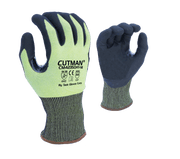 TASK Gloves (CM42350HY) CUTMAN® - 18 Gauge Hi - Vis Yellow HDPE shell, Black Micro - Foam Nitrile Palm coated, Reinforced Thumb Saddle, ANSI Cut A4, Touchscreen compatible - Pacific Power Tools