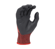 TASK Gloves (VSP49670TC) Versus Plus® - 18 Gauge Red Falstone™ Fiber shell, Black Soft - Foam Nitrile Palm coated, Reinforced Thumb Saddle, ANSI Cut A4, Touchscreen compatible - Pacific Power Tools