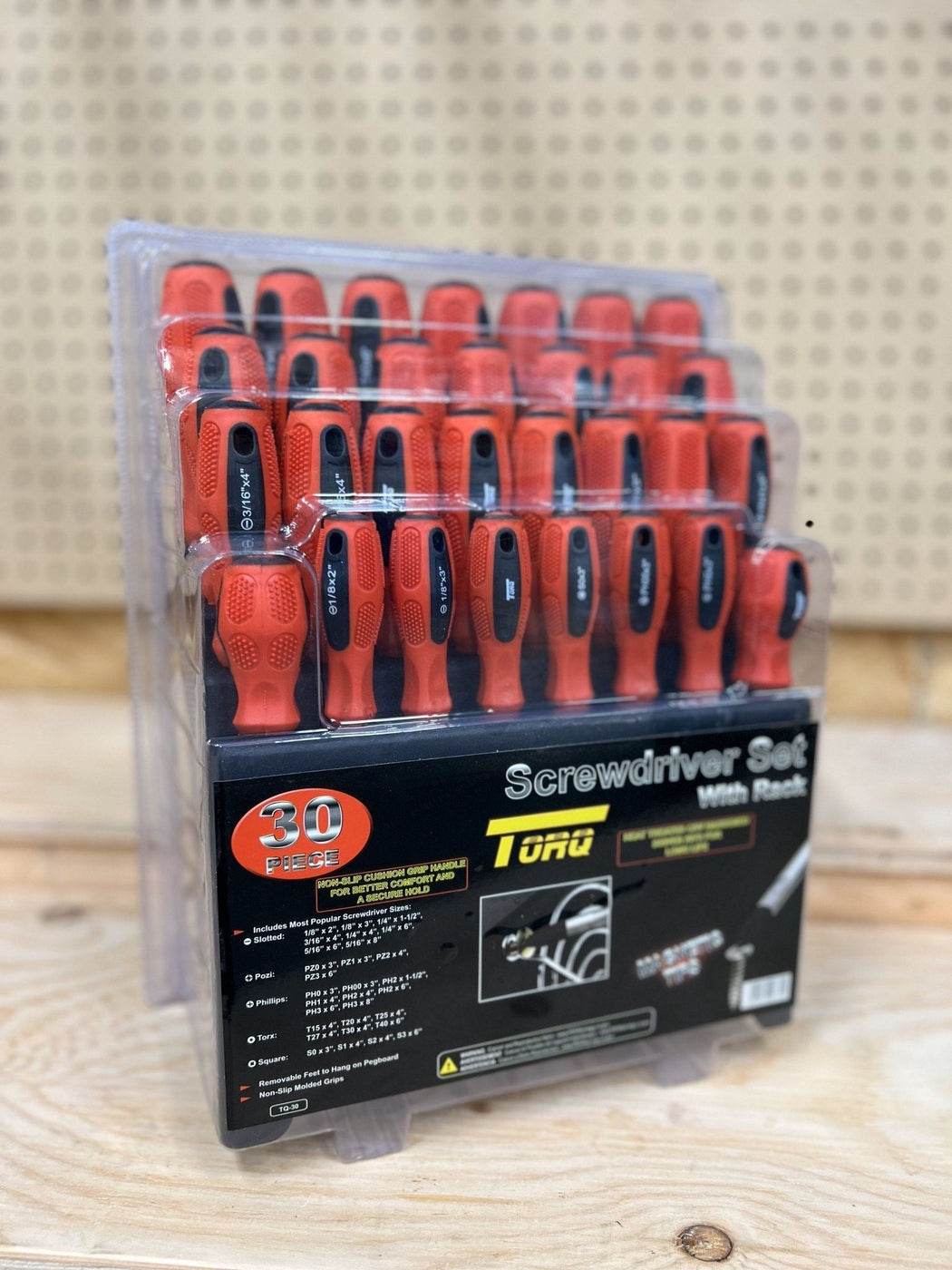Torq (TQ-30) 30 Piece Screwdriver Set With Rack — Pacific Power Tools