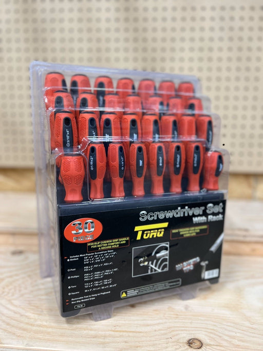 Torq | 30 Piece Screwdriver Set With Rack - Pacific Power Tools
