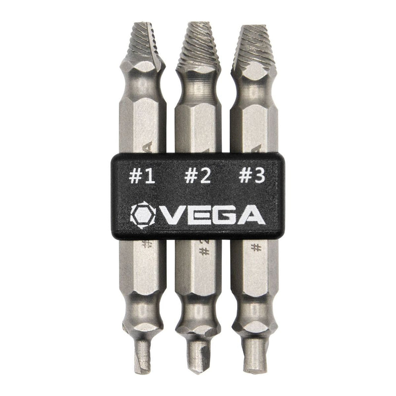 Vega (SES - 3) Screw Extractor Set - 3pc - Pacific Power Tools